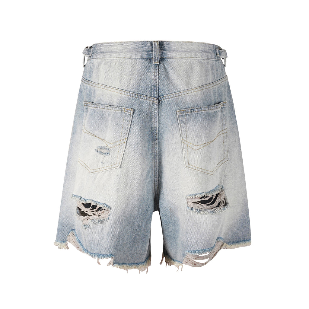 Zerissene Denim kurze Hose