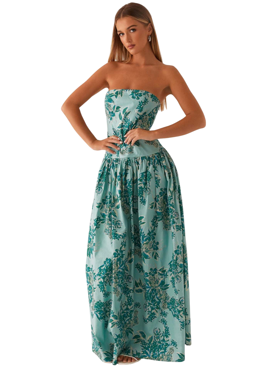 langes Blumen Kleid
