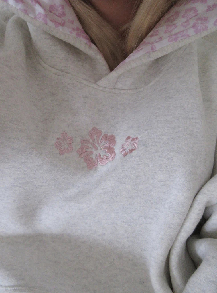 Blumen Oversized Hoodie Women