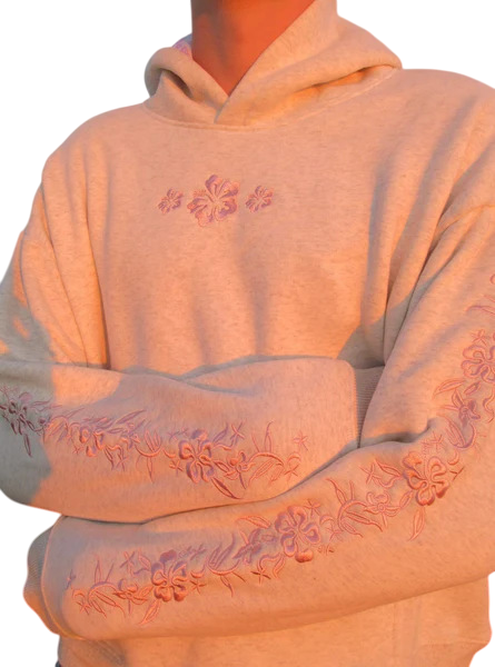 Blumen Oversized Hoodie Women