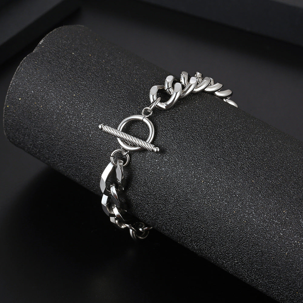Stabverschluss Titanstahl Armband