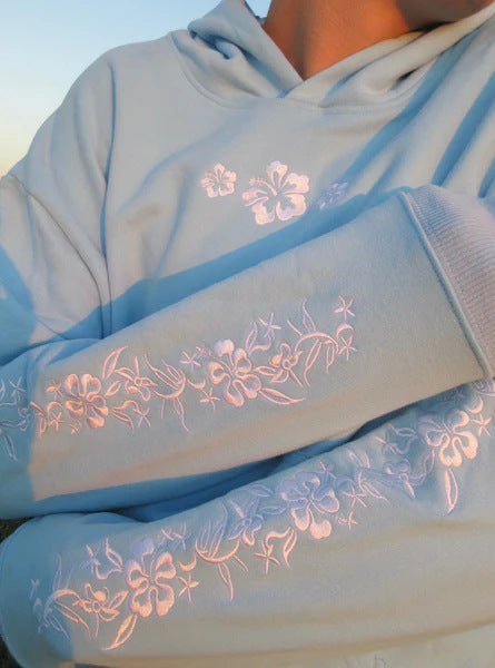 Blumen Oversized Hoodie Women