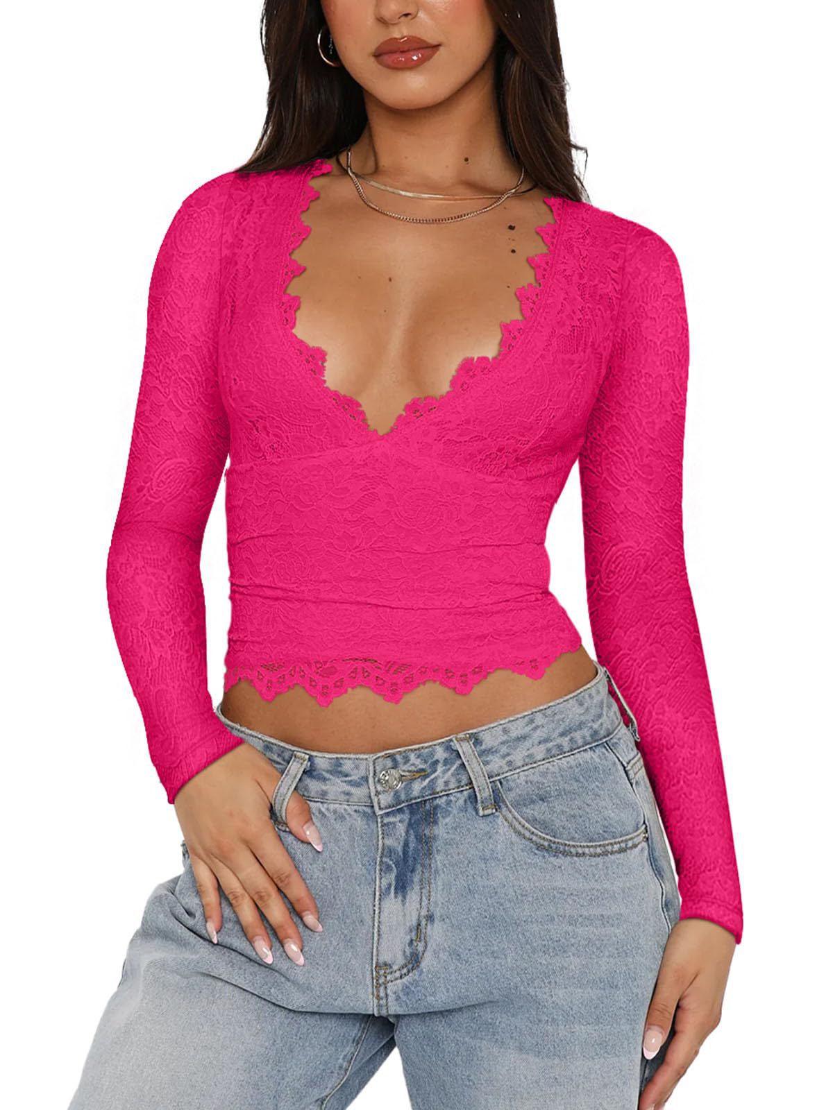 Spitzenspleißdesign Top