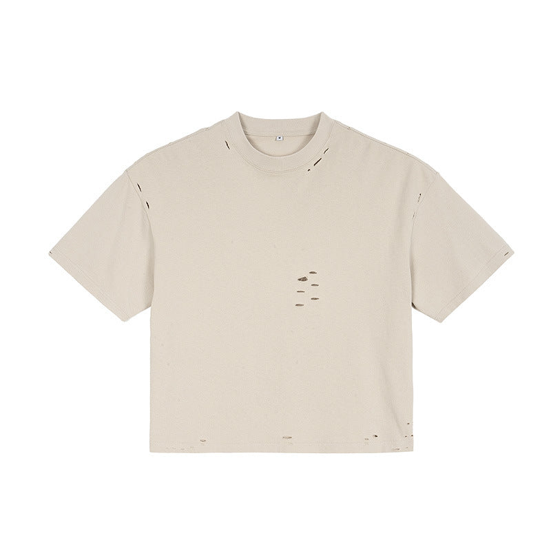 Oversized T-Shirt mit Löchern