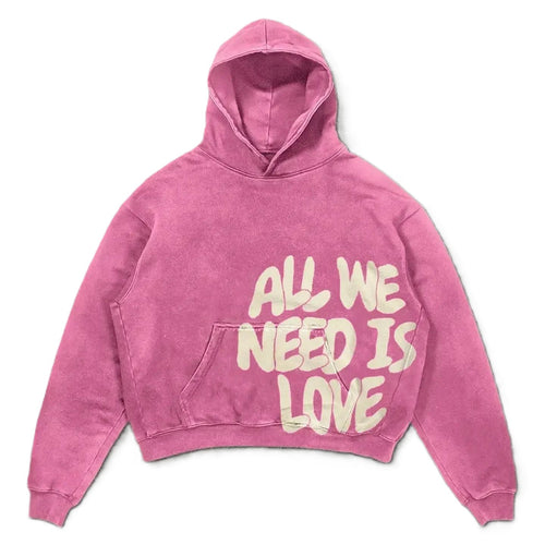 All we need is love Oversized hoodie