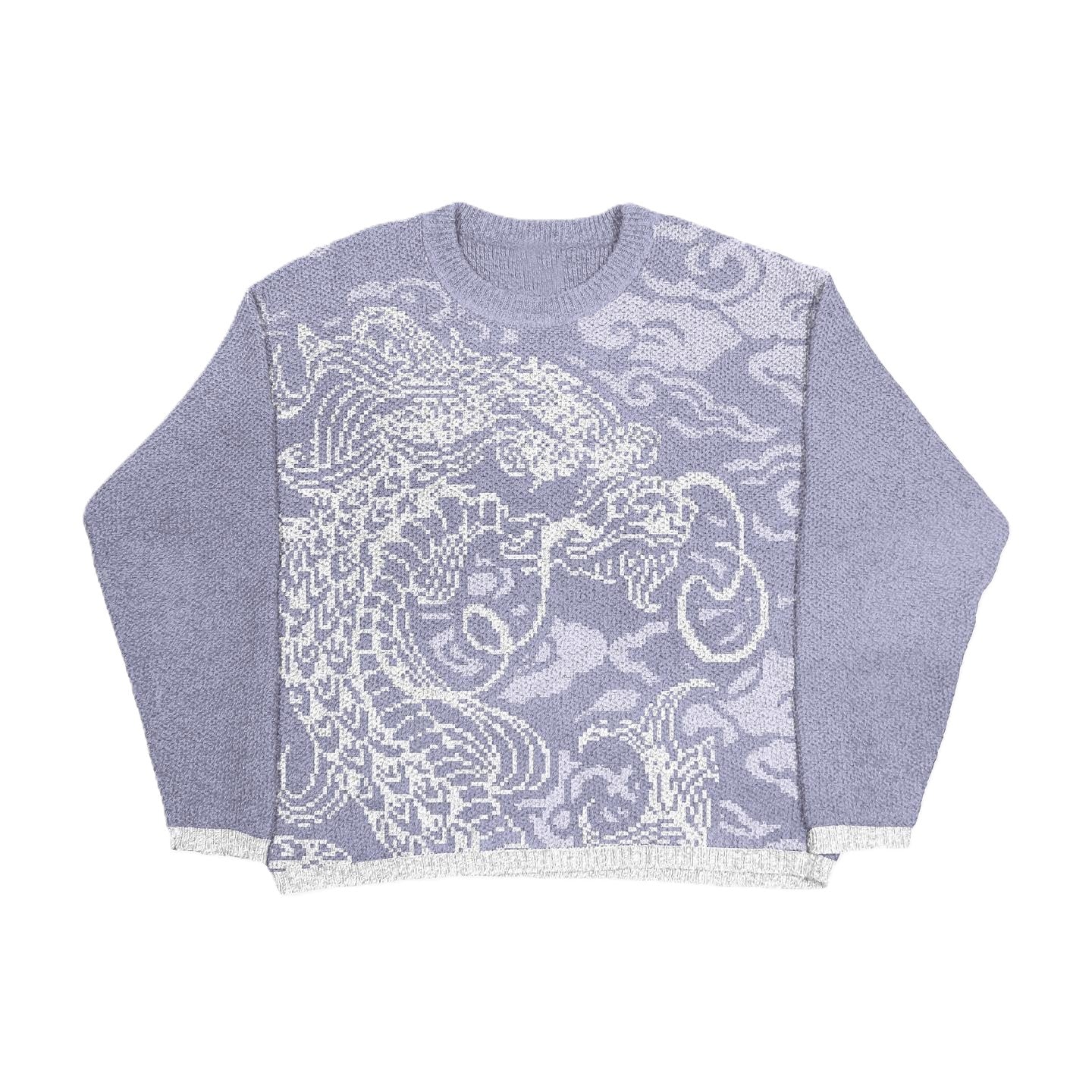 Drachen Strickpullover